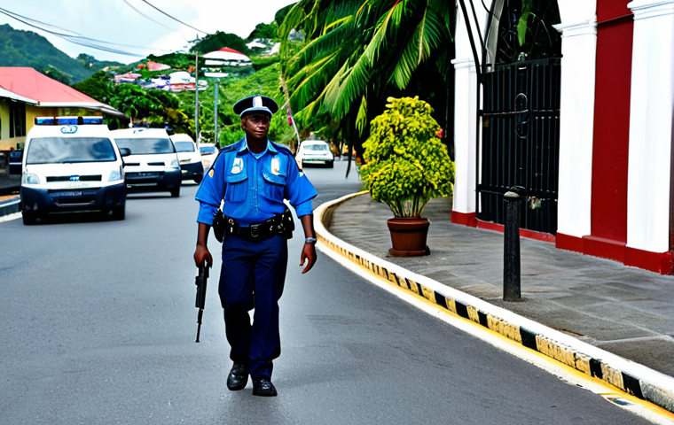 세인트루시아 범죄율 - Secure Hotel Lobby**

"The well-lit and welcoming lobby of a luxury resort in St. Lucia. A friendly ...