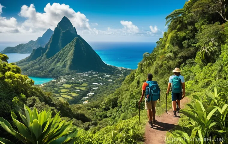 세인트루시아에서 은퇴 생활 - **Vibrant Castries Market:**
    "A lively and bustling Saturday morning market scene in Castries, S...