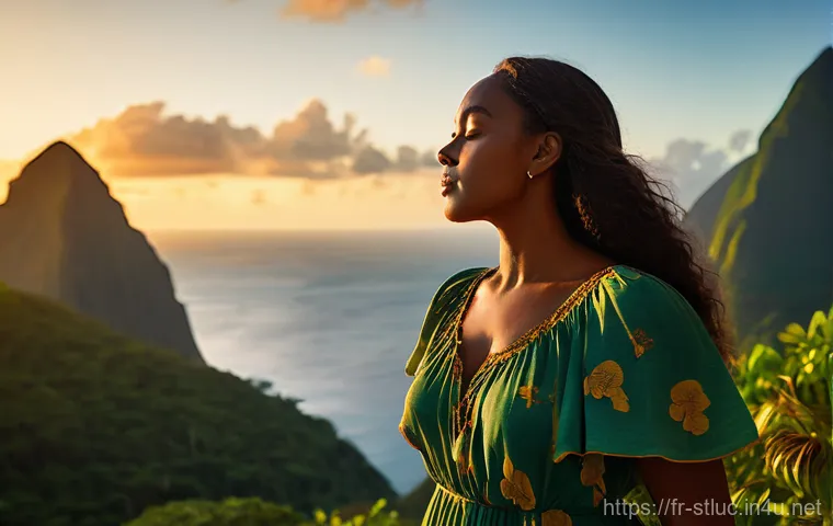 세인트루시아의 래퍼 - A lively group of diverse young adults (ages 18-25) gathered in a bustling open-air market in Saint ...