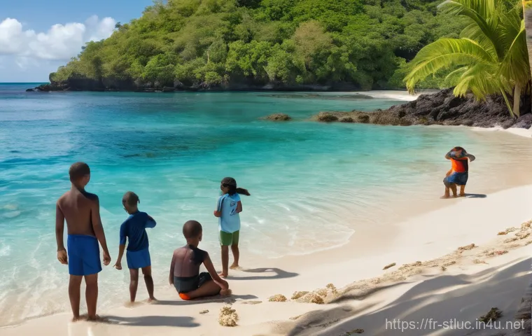 세인트루시아 해양 보호 구역 - **Responsible Snorkeling Experience in a Marine Protected Area:**
    "A peaceful scene depicting a ...